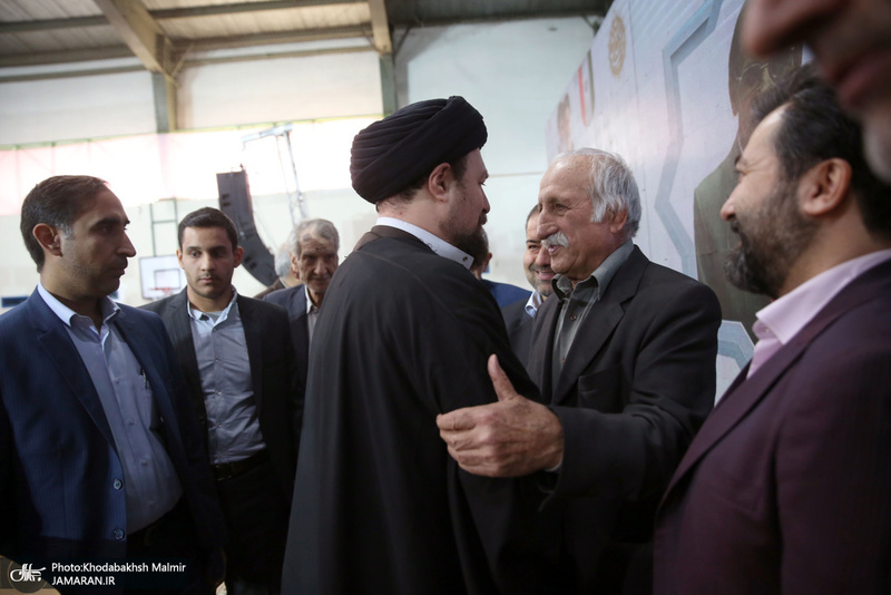 حضور سید حسن خمینی در آیین نامگذاری مجموعه ورزشی استاد کهندل