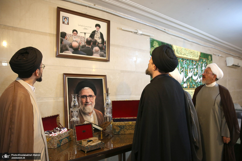 حضور سید حسن خمینی در منزل حجت الاسلام و المسلمین شهید خطیب
