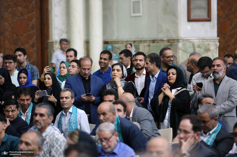 تقدیر از حضور مردم با حضور رئیس جمهور منتخب مسعود پزشکیان