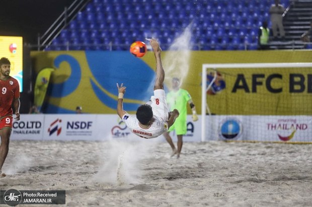 گزارش تصویری از فینال فوتبال ساحلی قهرمانی آسیا میان ایران و عمان