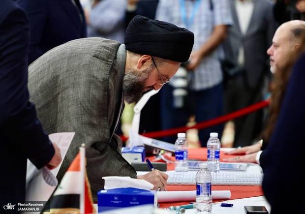 سید عمار حکیم رای داد + عکس