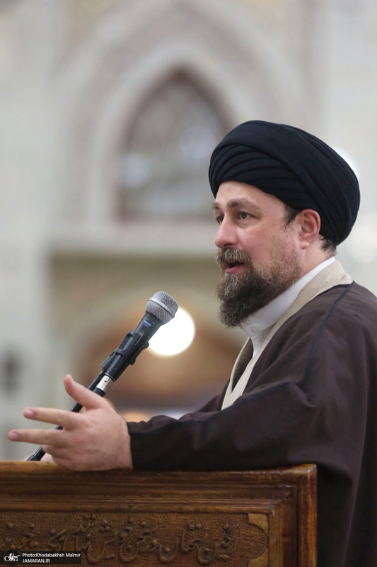 دیدار رئیس و اعضای جمعیت هلال‌احمر  با سید حسن خمینی