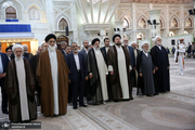 رئیس قوه قضاییه و مسئولان عالی قضایی با آرمان‌های امام خمینی(س) تجدید میثاق کردند
