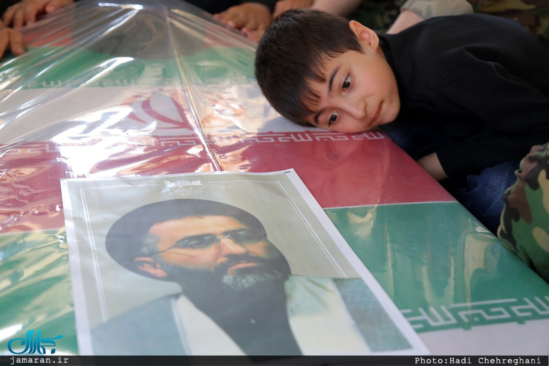 مراسم تشییع پیکر مطهر شهید حمله تروریستی اخیر حجت الاسلام تقوی در قم