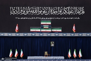 مراسم وداع با پیکر رهبر شهید