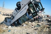 ۱۰ کشته و ۱۱ زخمی در اثر واژگونی اتوبوس در اتوبان زنجان – تبریز