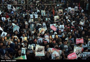 مراسم تشییع و خاکسپاری سردارحاج قاسم سلیمانی در کرمان