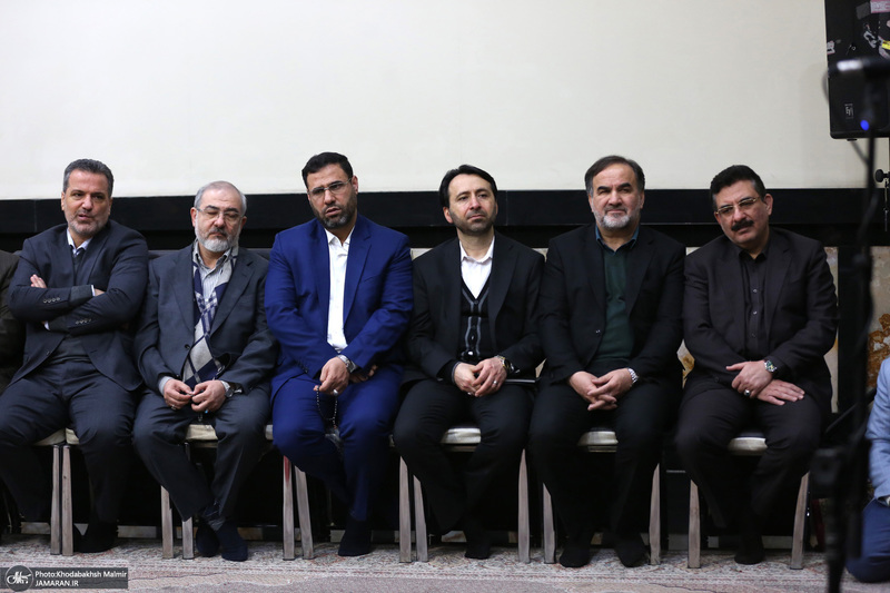 دیدار با رئیس و جمعی از کارکنان بنیاد مستضعفان با سیدحسن خمینی