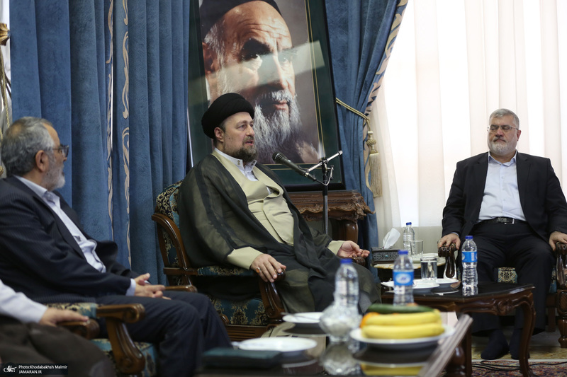 دیدار استاندار تهران و مدیران استان با سید حسن خمینی