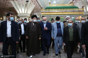 تجدید میثاق رئیس مجلس شورای اسلامی و نمایندگان با آرمان های حضرت امام (س)