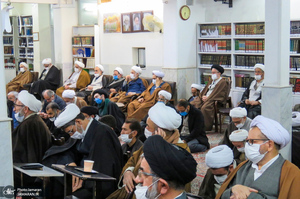 مراسم عزاداری و سوگواری ایام فاطمیه در دفتر آیت الله العظمی صانعی (ره)