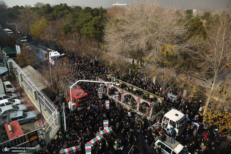 مراسم تشییع 200 شهید گمنام دفاع مقدس در تهران - 3