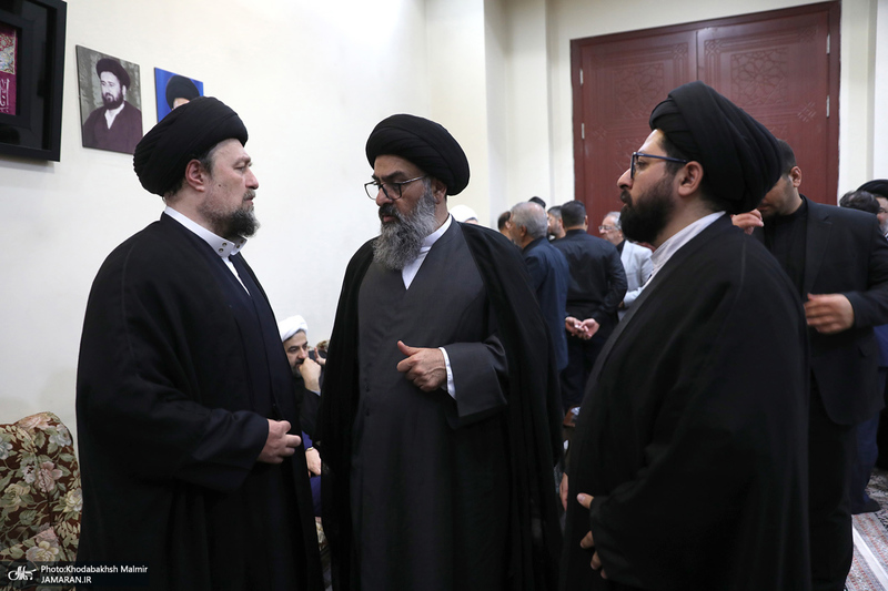 مراسم تشییع و تدفین همسر آیت الله موسوی بجنوردی (ره) در حرم امام خمینی (س)-3