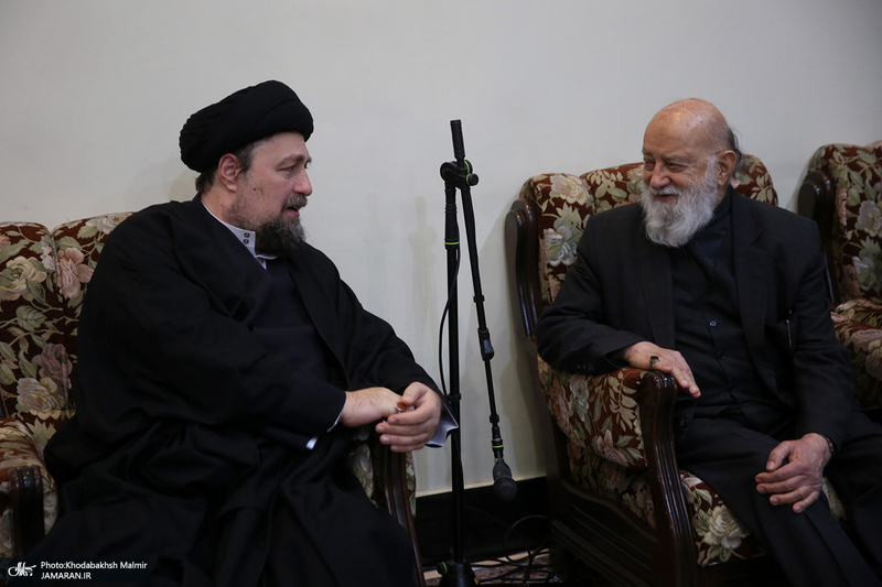 دیدار شهردار و اعضای شورای شهر تهران با سید حسن خمینی