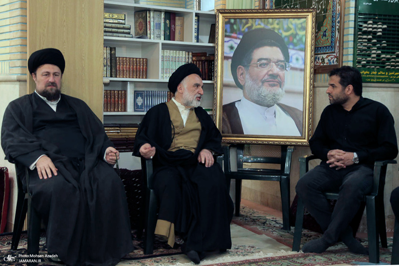 حضور سید حسن خمینی در مراسم سالگرد حجت الاسلام و المسلمین محتشمی پور