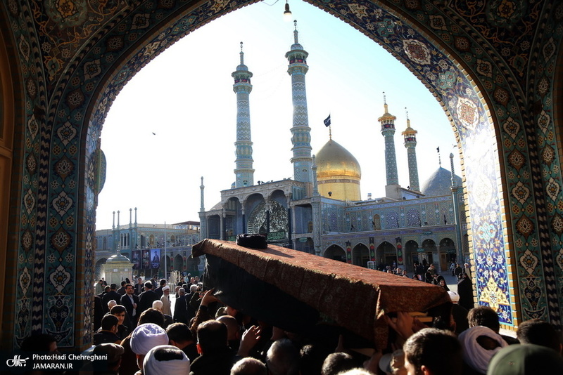 مراسم تشییع و خاکسپاری آیت الله سید هاشم رسولی محلاتی(ره) در قم