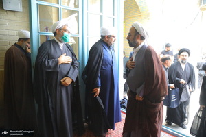 مراسم تشییع و خاکسپاری آیت الله حسن صانعی (ره) در قم