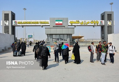 روند رو به رشد ورود گردشگران خارجی از مرز شلمچه