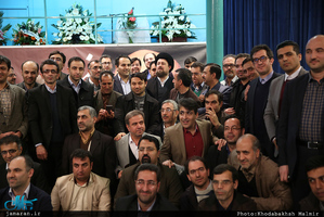 دیدار جمعی از اعضای کانون دانش آموختگان دانشگاهای تبریز‎ با سید حسن خمینی