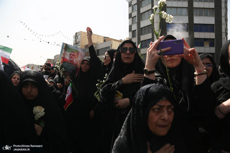 مراسم تشییع شهدای جنگ تحمیلی رژیم صهیونیستی در تهران-3