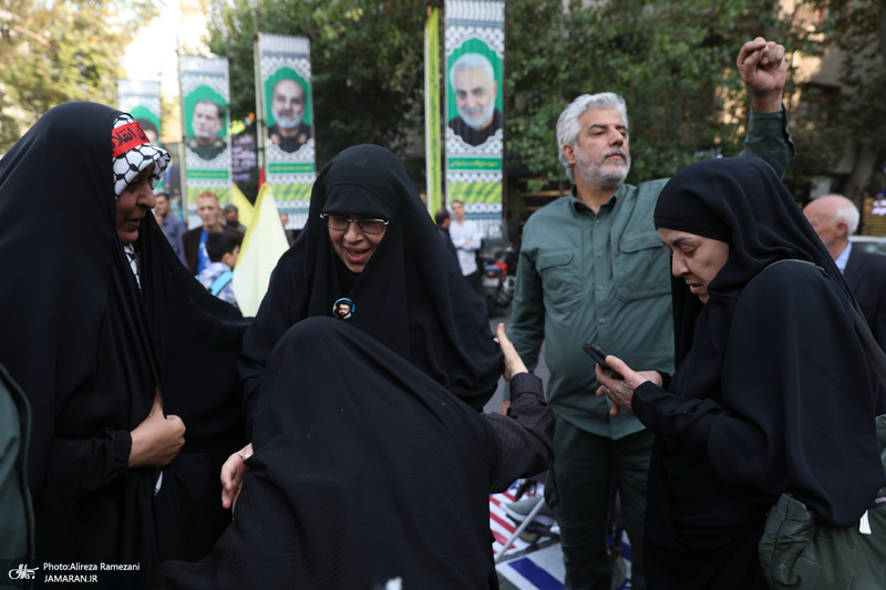 اجتماع دختران انقلاب در حمایت از جبهه مقاومت