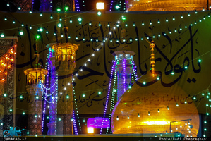 حال و هوای شب میلاد حضرت مهدی(عج) در حرم حضرت معصومه(س)