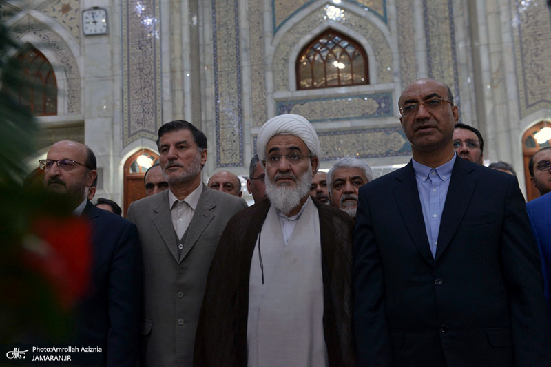 تجدید میثاق امام جمعه و استاندار قزوین با آرمان های حضرت امام(س)