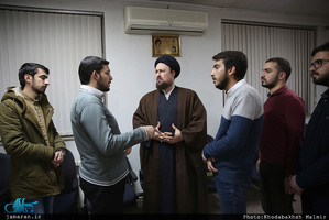 دیدار اعضای شورای مرکزی انجمن اسلامی دانشجویان دانشگاه تهران و علوم پزشکی تهران با سید حسن خمینی