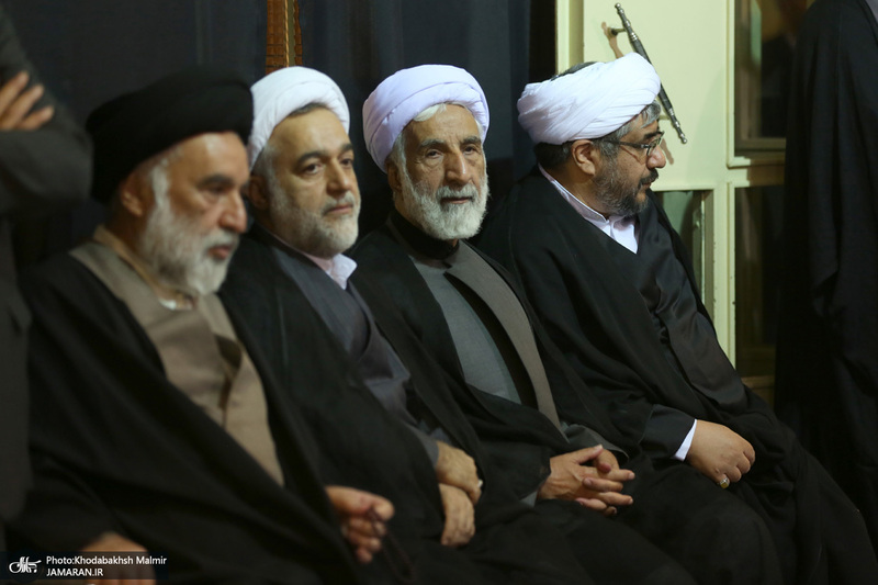 مراسم چهلمین روز مرحوم آیت الله صانعی در حسینیه جماران