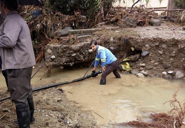 گاز روستاهای سیلزده اسفراین وصل شد