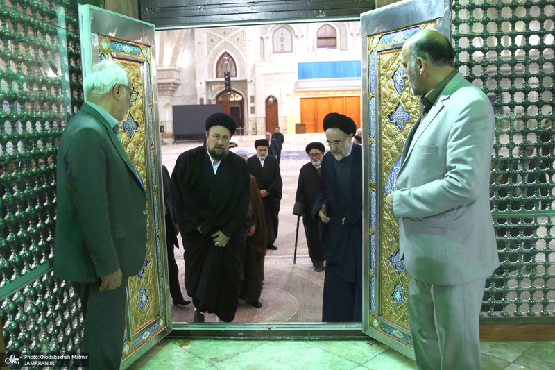 تجدید میثاق مجمع روحانیون مبارز و مجمع مدرسین و محققین حوزه علمیه قم با امام خمینی (س)