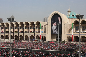 مراسم وداع رهبر شهید در مصلی امام خمینی