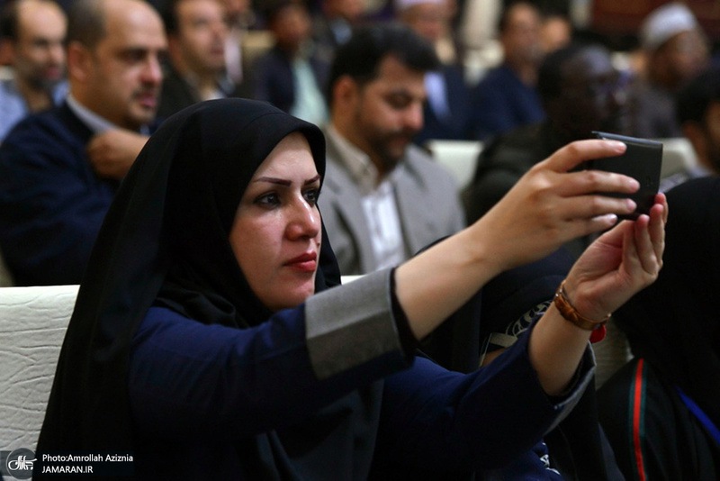 دیدار مهمانان سی و سومین کنفرانس وحدت اسلامی با سید حسن خمینی