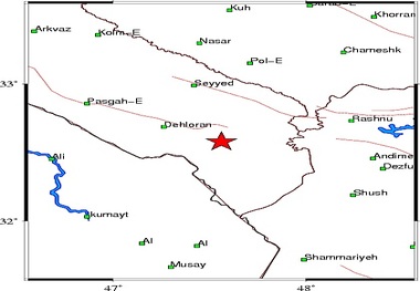 زمین لرزه موسیان در شهرستان دهلران را لرزاند