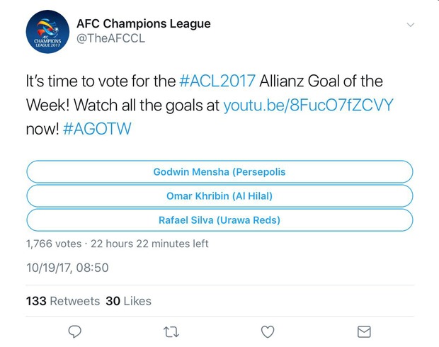 مهاجم پرسپولیس کاندیدای زننده گل برتر مرحله نیمه‌ نهایی لیگ قهرمانان+ عکس