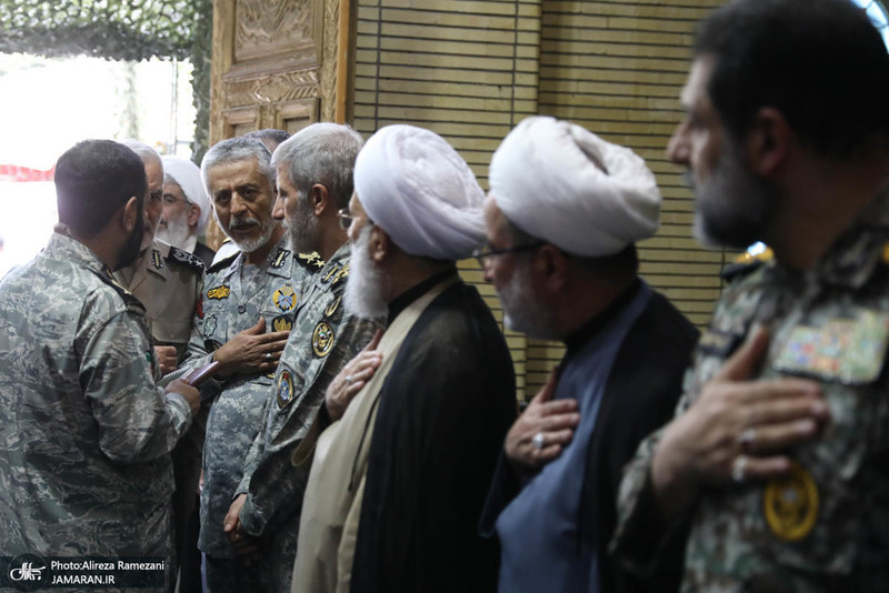 مراسم تکریم ۵۷ شهید گلگون کفن ارتش جمهوری اسلامی ایران