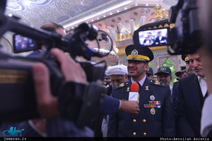 تجدید میثاق فرمانده جدید قرارگاه پدافند هوایی با آرمان‌های امام(ره) 