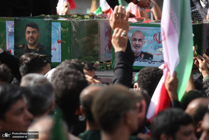 مراسم تشییع شهدای جنگ تحمیلی رژیم صهیونیستی در تهران-2