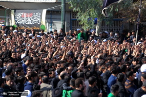 دسته عزاداری شهادت امام عسکری(ع) با حضور آیت العظمی وحید خراسانی