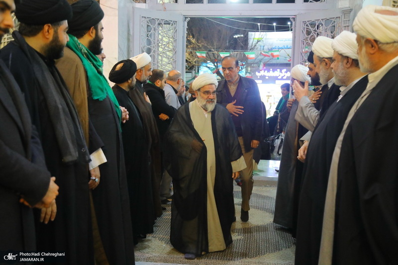 مراسم چهلمین روز درگذشت مرحوم آیت الله سید هادی سیستانی در قم‎