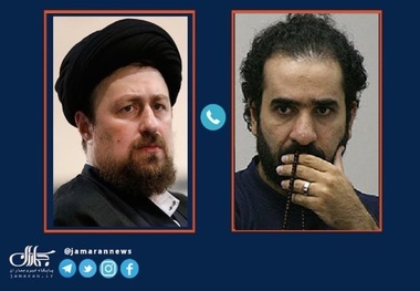 احوالپرسی تلفنی سید حسن خمینی از رضا امیرخانی پس از حادثه برای این نویسنده