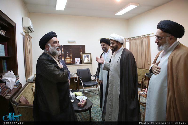 دیدار جمعی از اعضای مجلس علمای شیعه اروپاه با سید حسن خمینی 