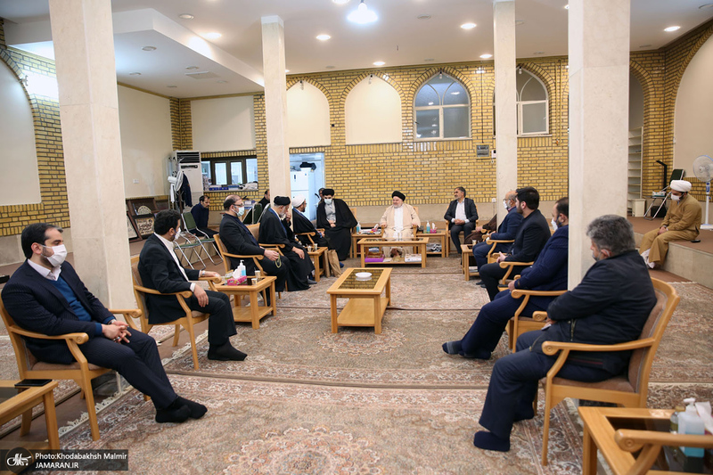 دیدار سرپرست موسسه تنظیم و نشر آثار امام خمینی(ره) با نماینده آیت الله العظمی سیستانی در قم / شهرستانی