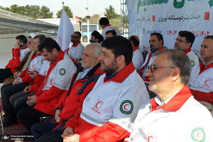 آئین آغاز طرح ملی خدمات نوروزی جمعیت هلال احمر در جوار حرم مطهر امام خمینی (س)