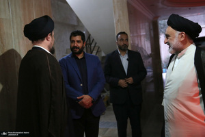 حضورسید حسن خمینی در منزل مرحوم سید علی صنیع خانی