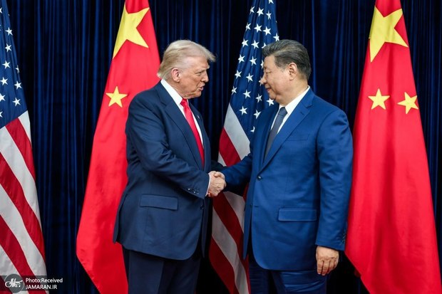 اولین تصاویر رسمی از دیدار ترامپ و رهبر چین