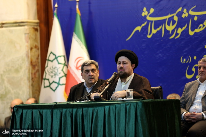 تجدید میثاق شهردار تهران و اعضای شورای اسلامی شهر تهران با آرمان های امام(س)