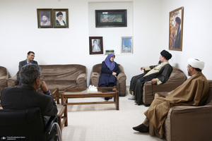 دیدار سخنگوی دولت  باسید حسن خمینی