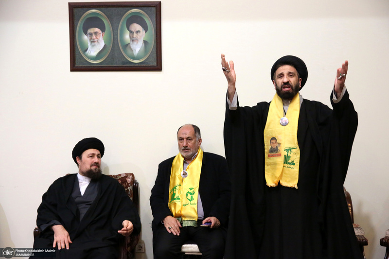 دیدار جمعی از خانواده  های شهدای لبنان با سیدحسن خمینی