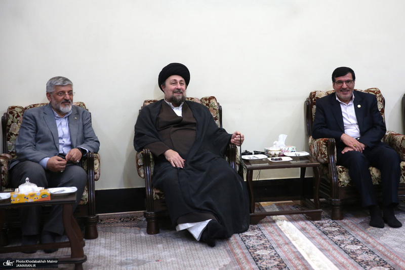 دیدار رئیس و اعضای هیأت رئیسه کمیته ملی پارالمپیک با سید حسن خمینی